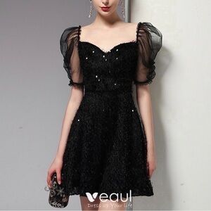 Sequin Structured Cocktail Dress